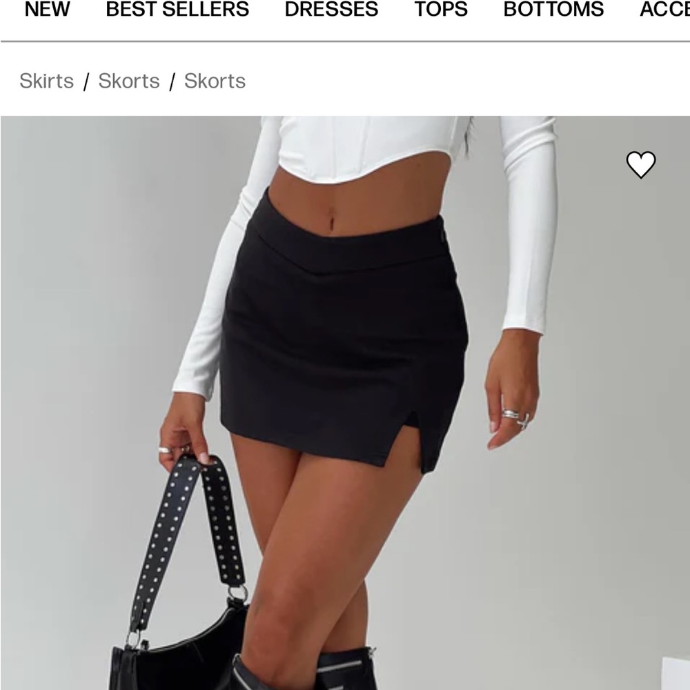 Princess Polly Black Mini Skirt